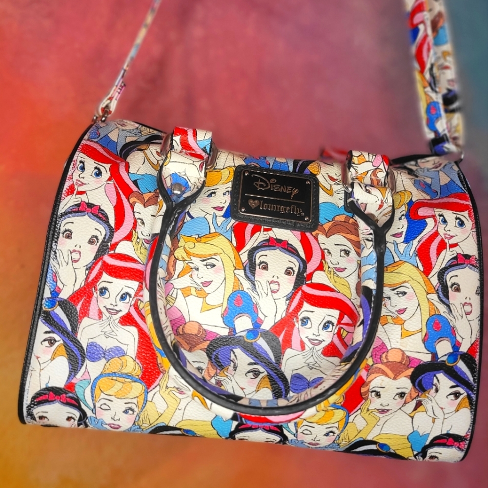 Disney Princesses AOP Crossbody Satchel Loungefly✨️